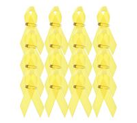 ORFOFE 50 Spille da Bavero Nastro Giallo per Sensibilizzazione Sul Cancro Infantile, Spille di Sicurezza, Distintivi per Eventi di Beneficenza e Supporto alla Ricerca