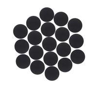 ORFOFE 500 pezzi Adesivi in Feltro Nero Cerchi Autoadesivi per Cucito DIY Decorazioni Tessuti e Abbigliamento Fai da Te