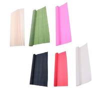 ORFOFE 6 Carta Crespa Colorata per Decorazioni Feste e Fiori Carta Manuale Leggera per DIY con Verde Scuro Bianco Rosa Rosso Nero e Carne