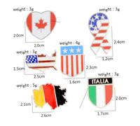 ORFOFE 6 pezzi Spille Mappa Mondo in Lega con Bandiere Nazionali Spille Creative per Costume e Decorazione Accessorio Piccolo per Feste e Banchetti Stile Misto