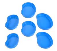 ORFOFE 6 Pezzi Vassoi per Pillole in Abs Resistenti Piatti per Organizzazione Farmaci Dispenser Compatto per Cliniche Ospedali e Uso Domestico