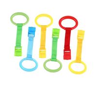 ORFOFE 6 Tiragraffi per Ragazzo Stabile per Lettino e Giostrina Strumenti Sicuri per Aiutare Stare e Camminare Colorati e Lisci Materiale Durevole per Uso