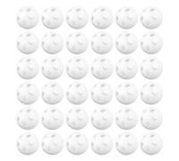 ORFOFE 60 pezzi Palline Sonaglio Bianche per Giocattoli Peluche Fai da Te Inserto Sonoro Plastica per Progetti Craft Rumore Delicato per Sviluppo Sensoriale Ragazzo Ragazza