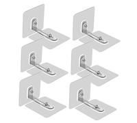 ORFOFE 6pezzi Ancoraggi Adesivi Antiribaltamento Per Fissaggi Regolabili Per Sicurezza Infantile e Stabilità Dei Installare Per Armadi e Scrivanie