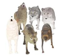 ORFOFE 7 pezzi Figurine Animali Selvatici Miniature per Giochi Educativi Invernali con Dettagli Realistici e Vernice Professionale Modelli Resistenti per Sviluppo Cognitivo e Giochi di