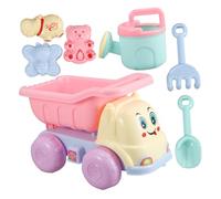 ORFOFE 7 pezzi Giochi Spiaggia Attrezzi Sabbia Leggeri e Resistenti in Plastica Badile e Camion Ribaltabile per Ragazzi e Ragazze Gioco Creativo per Spiaggia e Sabbiera Regalo Estivo