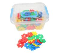 ORFOFE 70 Costruzioni con Scatola Portagiochi Mattoncini Plastica Sicuri per Sviluppo Linguistico e Spaziale Giocattolo Educativo