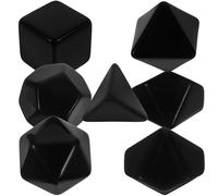 ORFOFE 7pezzi Dadi Vuoti Multi-lato di Plastica per Creazione Dadi Cognitivi Vuoti per Scuola Materna Accessori Fai da Te per Giochi da Tavolo