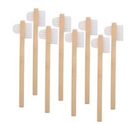 ORFOFE 8 Pezzi In Nylon Medio Duro Spazzolino Per Dentiera Spazzolino Per La Pulizia