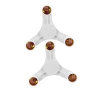 ORFOFE Adattatore Portalampada E27 a Tripla Testa, Supporto per Conversione Luce da Soffitto, Presa di Luce Isolata Resistente al Calore, 2 Pezzi per Uso Domestico e LED