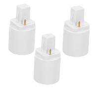 ORFOFE Adattatore Portalampada G24d a E27 a 2 Pin, Convertitore Base Lampadina Led, Adattatore per Prese di Luce per Casa e Ufficio, Set da 3 Pezzi, Compatibile Ac100-230v