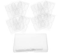 ORFOFE Adesivi Auricolari Cosmetici in Silicone 60 Pezzi Trasparenti Resistenti al Sudore per Correzione Orecchie Sporgenti Nastro Auricolare Verticale per Uso Estetico e Quotidiano