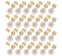 ORFOFE Anelli per Capelli in Lega Oro 135 Pezzi con Motivo Margherita per Outfit Casual e Formale Donna Accessori Leggeri e Confortevoli
