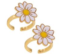 ORFOFE Anello Girevole Antistress, Set 2 Pezzi, Anello Rotante Leggero in Materiale Resistente, Decorazione Divertente per Alleviare lo Stress e Combattere L’ansia