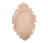 ORFOFE Applique in Legno Intagliato Non Verniciato per Decorazioni Mobili Adatto per Porte Armadio Cucina e Camera Decorazione Te Stile Country Vintage