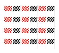 ORFOFE Bandierine Colorate in Poliestere Resistente 40 Pezzi da Corsa Facili da Trasportare e Antipiega per Decorazioni Festa a Tema Auto o Gara di Corse