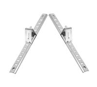 ORFOFE Barre Di Supporto Per Ripiani Frigorifero e Congelatore in Acciaio Inox 20 Cm Con Ganci, Accessori Per Scaffali Frigorifero e Freezer, Struttura Resistente Per Armadi Refrigerati