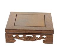 ORFOFE Base in Legno Massiccio Pollo Alato per da Supporto Espositivo Rettangolare Base Decorativa per Piante da e Casa Versatile per e Famiglia