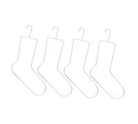 ORFOFE Bloccanti per Calzini in Acciaio Inox 4 Pezzi, Forme per Calzini da Lavorare a Maglia, Espositore e Tenditore per Calze, Supporto per Asciugatura e Presentazione in Casa