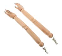 ORFOFE Braccio Manichino in Legno Naturale con Giunti Pieghevoli, Modello Flessibile per Espositori e Accessori Protesici, 1 Paio Medio, per Disegno Artistico e Giochi di Ruolo