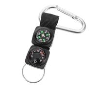 ORFOFE Bussola Professionale con Termometro Integrato e Moschettone Portachiavi, Strumento Multifunzionale per Escursionismo e Attrezzatura da Zaino, Piccolo Compagno per Attività
