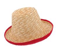 ORFOFE Cappello di Paglia da Giocoliere da Palcoscenico Piccolo, Accessorio Multiuso per Esibizioni Acrobatiche e Spettacoli Teatrali, Copricapo Divertente per Feste e Performance