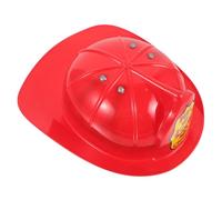 ORFOFE Cappello Pompiere in Plastica Leggero e Resistente Elmetto da Capo Vigile per Costume Cosplay Ragazzi e Ragazze Accessorio per Feste e Giochi di Ruolo