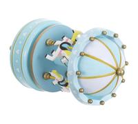 ORFOFE Carillon Giostra Musicale Rotante Scatola Musicale Carica Manuale Compatta Decorazione da Tavolo Natalizia e Regalo Compleanno per Bambina