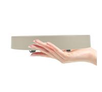 ORFOFE Carrello per Piante Portavaso con Ruote Beige, Metallo e Plastica | Ruote Nascoste a 360 Gradi, Struttura Metallica con Cuscinetto a Sfera, per Vasi e Bonsai