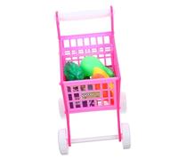 ORFOFE Carrello Spesa Giocattolo Bambina Simulazione Supermercato in Sicura Design Ergonomico e Maneggevole per Gioco di Ruolo Educativo per Sviluppo Abilità e Autonomia