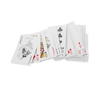 ORFOFE Carte da Gioco in Braille e Caratteri Grandi, Set, Carte Tattili per Ipovedenti e Non Vedenti, Ausili Braille per Apprendimento e Intrattenimento Inclusivo, Colore Casuale