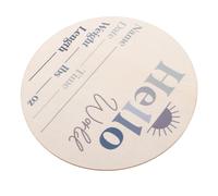 ORFOFE Cartello Nascita in con e Decorazione per Nursery Complemese Fotografico per Record Mensile