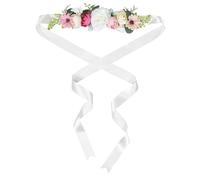 ORFOFE Cintura Regolabile Floreale in Stile Bohemien per Abiti Maternità Woodland Fascia Sottile Elegante per Gravidanza e Foto Ricordo Bridal Shower