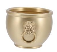 ORFOFE Ciotola in Ottone con Leone Scultura Ciotola della Fortuna e Ricchezza per Decorazione Casa e Ufficio Design Cinese Raffinato Dimensioni Compatte per Festivi