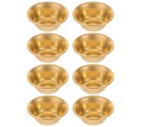 ORFOFE Ciotola Rituale Buddista in Rame Mini per Offerte Set da 8 Pezzi, per Meditazione e Decorazione, Dimensioni Compatte e Design Tradizionale