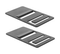 ORFOFE Clip Fermaporta per Frigorifero Rv 2 Pezzi in Abs Nero Meccanismo di Pressione per Bloccare Saldamente la Porta del Frigorifero Camper