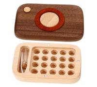 ORFOFE Cofanetto Legno Per Denti Da Latte e Di Ragazzo Ragazza Organizer Per Raccolta Ricordi Scatola Creativa Per Ragazzo Ragazza Design Elegante Noce e Faggio Memorabile Per Ragazzo