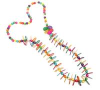 ORFOFE Collana Lunga Donna Stile con Colorate e Pendente Cocco Accessorio Moda Versatile per Abbinamenti Casual e Invernali Regalo per Natale e Festa della Mamma