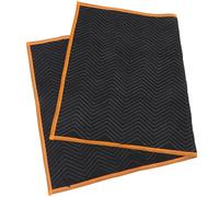 ORFOFE Coperta da Trasloco Nera Trapuntata Multiuso 180X150 CM Imbottita per Protezione Mobili e Pavimenti Copertura Resistente per Trasporti Adatta a Traslochi e Uso Camion