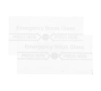 ORFOFE Copertura per Interruttore Manuale Allarme Incendio in Vetro 2 Pezzi Resistente All'acqua Dispositivo Essenziale per Situazioni di Emergenza