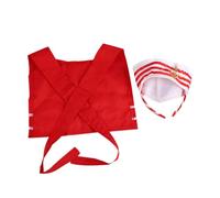 ORFOFE Costume Cappello Capitano Cerchietto e Sciarpa Marinaio per Cosplay Festa Resistente e Confortevole Accessorio Marittimo per Halloween e Eventi Tema