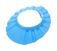 ORFOFE Cuffia Doccia Regolabile per Proteggi Shampoo Delicata e Leggera Visiera Blu per Bagnetto e Taglio Capelli Scudo Antigoccia per Occhi e Orecchie