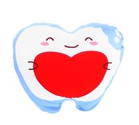 ORFOFE Cuscino Peluche a Forma di Dente Morbido e Soffice per Letto e Divano, Cuscino da Ufficio per Supporto Schiena e Poggiagambe, Promemoria Giocoso per Abitudini Sane di Igiene