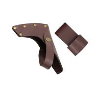 ORFOFE Custodia Protettiva per Accetta Manico in Legno in Pu Resistente, Stile Rustico, Protegge da Graffi, per Accessori Campeggio e Attività Outdoor