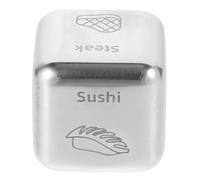 ORFOFE Dadi Decisionali per Cibo in Acciaio Resistente Dadi Piccoli per Scegliere Cosa Mangiare Gioco Decisionale Portatile per Cene Riunioni e Viaggi Design Creativo e Durevole