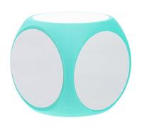 ORFOFE Dado in Schiuma Arrotondato Fai da Te 10 CM Colore Azzurro Dado Cancellabile Educativo per Giochi di Matematica e Attività Scolastiche per Gioco in Classe e Giochi da Giardino