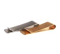 ORFOFE Fermasoldi in Ottone e Acciaio Inossidabile Set da 2 Pezzi Morsetti per Banconote e Carte di Credito in Metallo Design Tascabile per Uso Quotidiano e Trasporto Comodo