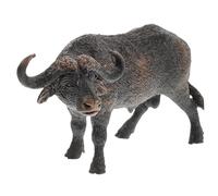 ORFOFE Figura Buffalo Africano Realistica in Plastica Solida Giocattolo Animale Selvatico per Decorazione da Tavolo Stabile e Tattile Idea per Racconti e Vetrine