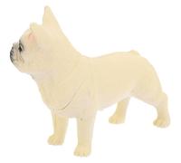 ORFOFE Figura Cane Realistico Bulldog Francese Simulato in Materiale Sicuro Decorazione da Tavolo per Amanti degli Animali Ornamento Miniatura per Casa e Ufficio
