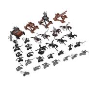 ORFOFE Figura Soldato e Cavallo Medioevale per Decorazione Tavolo Sabbia e Giardino Figurine Esercito Storico per Giochi Educativi e Cosplay